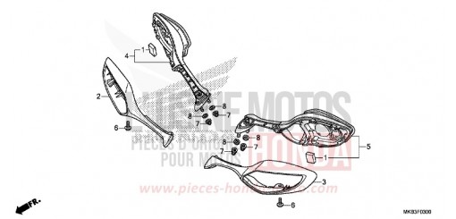 BACK MIRROR CBR1000RRG de 2016
